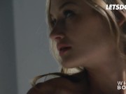 Preview 2 of Skinny Beauties Tiffany Tatum & Rebecca Volpetti Get Fucked Hard To Orgasm Full Scene