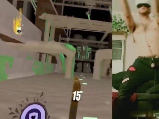 Streaming VR game workout with my dick out (trying stuff out)