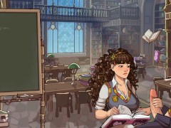Hogwarts Magic Lessons [ HARRY POTTER SEX game ] Hermione sucked my cock after classes