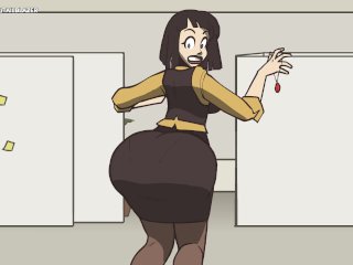 cartoon, bubble butt, uncensored, butt