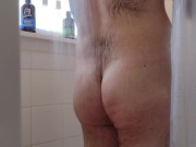 Preview 4 of Hairy Bear Gets Dirty in the Shower