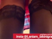 Preview 4 of Granny show sexy string thong stockings self pleasure