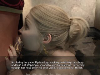 Project Myriam Gameplay#14 Thick Milf Getting A Spitroast Fuck From Young Studs