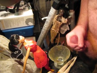 2017 Aletta Ocean "Red Lingerie Couch Fun" just-the-cumshot variant