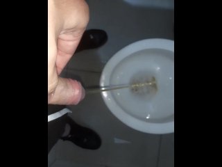 pissing public, solo male, pissing highway, public toilet