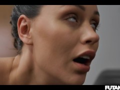 Hot blondie suck off big Futa cock - Screenshot 14 of 16 - Facial
