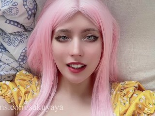 Электронная девушка умоляет тебя кончить ей на лицо