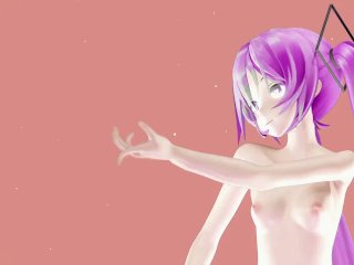 small tits hentai, small tits, color edit, 60fps