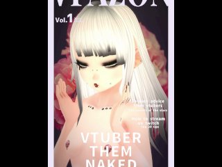 French vtuber poses for a magazine