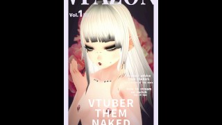 French vtuber poses for a magazine