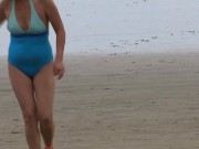 Preview 3 of I come back from the beach very excited after having flashed myself and I fuck with my husband's bes