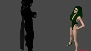 Poison Ivy meesteres femdom gemengd gevecht superheld 3d Deel 1