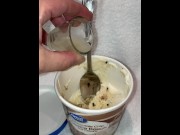Preview 6 of Eating my cum in my ice cream makes me moan, tastes so good!
