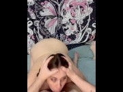 Preview 6 of Rough facefuck for cum hungry MILF, she can’t get enough cum 🥵