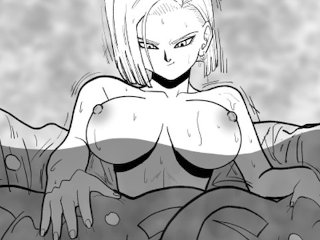 big tits, android 18, super hot blonde, horny girl