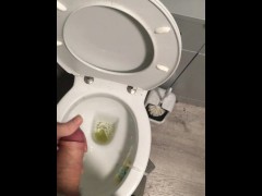 Taking my morning piss