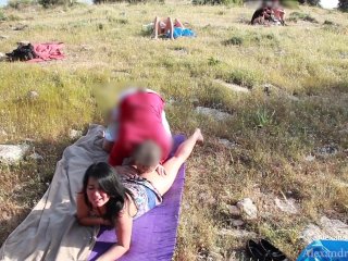 Public Sex on the Meadow_with a Stranger! Ass and_Pussy Creampie and Facial_Cumshot