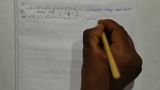 Matemática da equação quadrática Resolva esta questão matemática definida 5 para a classe 10 episódio nº 3 (Pornhub)