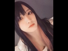 【個撮】黒髪ロングで巨乳な男の娘が無言で疑似セックスする動画 - Screenshot 3 of 16 - Japanese