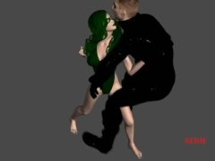 Poison Ivy mistress femdom mixed fight superhero 3d Part 3