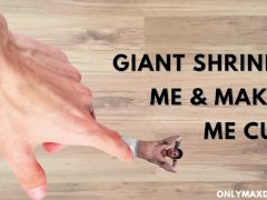 Macrophilia - giant shrinks me and makes me cum