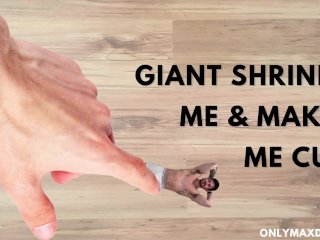 Macrophilia - giant shrinks me and makes me cum