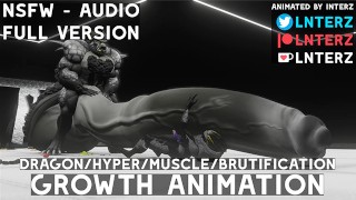 Animacja Wzrostu Hiper Mięśni W Laboratorium