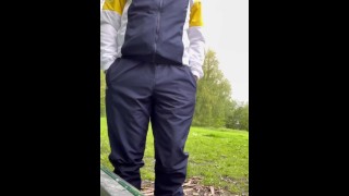 Outdoors Freeballing Trainers Gay Scally Chav Lad Cruising Sucking Cock Getting Fucked