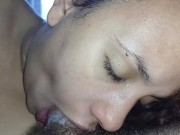 Preview 3 of delights my mouth,she very close sucking and receiving a lot of creampie,I would love to suck you