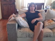 Preview 4 of stepmom masturbating while watching tv