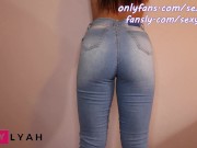 Preview 1 of Dry Humping PAWG in Jeans. Thighjob and Assjob!
