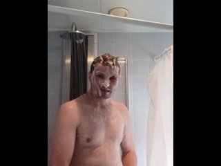 exclusive, behind the scenes, solo male, shower sex