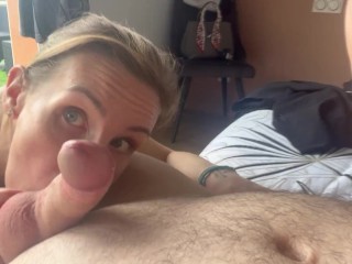 My Skinny Empties my Balls well with a Good Blowjob and a Good Titjob
