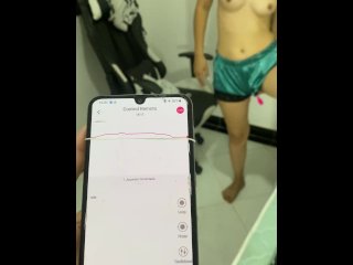 petite, remote control, moaning, solo female