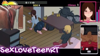 18-Year-Old Possy Baby Masturbating In A Hentai Game