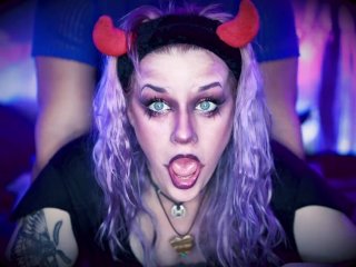 shaking orgasm, purple hair, big dick, asmr sex