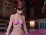 Preview 2 of D.Va's Remote Breast Expansion | Expandinator