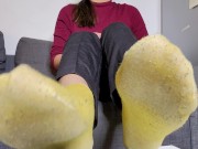 Preview 1 of Sniff my feet slave 4K