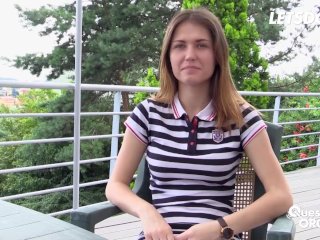 Russian Ginger Fox Nasty Fingering & Toying After Interview - LETSDOEIT