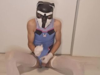 Puppy Jerking Off And Cumming Dripping Cum From Dick