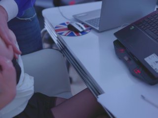 Boss fuck hot big tits secretary in the office. Quick office sex he can't last more than 1 minutes