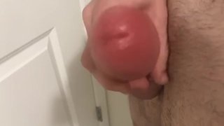 Showing off Big fat cock after pumping