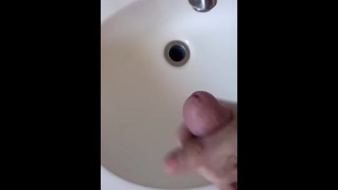 Cum in the sink