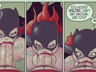 Batgirl Houdt Van Robin - Ze Wil Het in Haar Kont || Grote Lul Anale Cartoon Strip