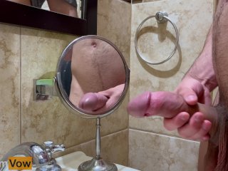 Cumming to the mirror