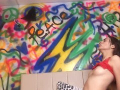 My girlfriend sends me a video riding rich on a dildo