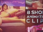 Preview 5 of Famous game characters anal riding huge dick dildo in a 3d animation by Speerph