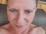 Preview 3 of Cigarette smoking Squirting Milf unleashes massive load of sweet cream outside