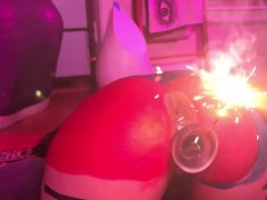 Asian PAAG Lil Buddha Bae Puts fireworks in her pussy