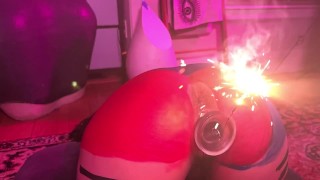 Asian PAAG Lights Up Her Crotch With Fireworks